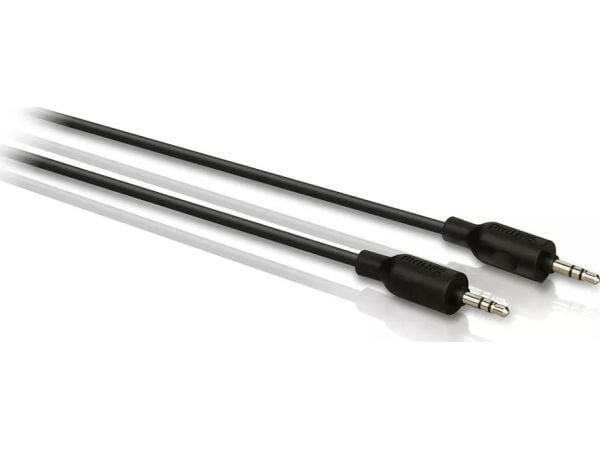 Philips Stereokopiointikaapeli SWA2533W/10, 3.5mm, Uros, Uros, 3 m, musta