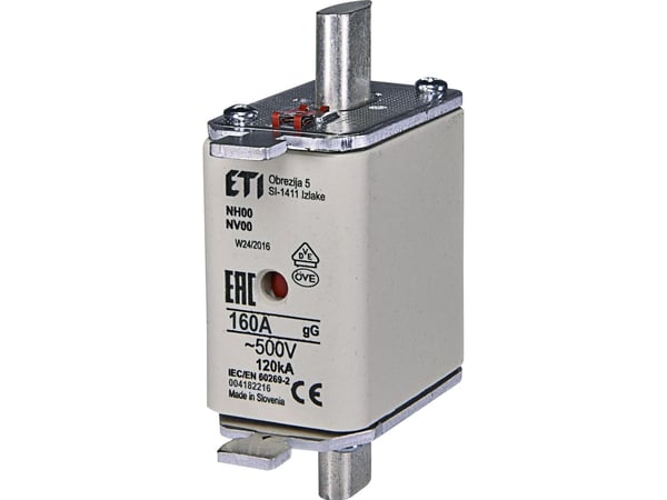 Sikring NH 00 160A 500V gL/gG