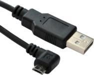 MicroConnect - USB-kabel - USB (hane) rak till Micro-USB Type B (hane) vinklad - USB 2.0 - 3 m - svart
