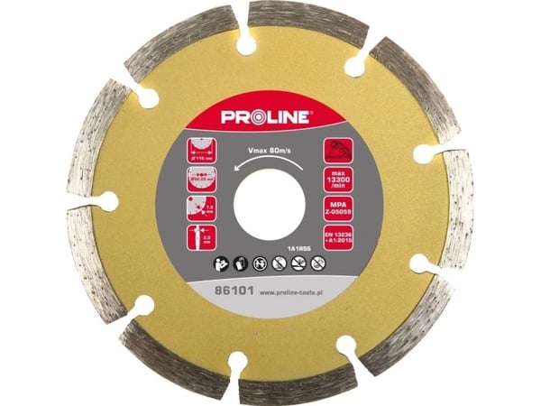 Pro-Line DIAMANTBLAD SEGMENT. (BYGGEMATERIALE) 230 * 2,8 * 7,5 * 22,23 PROLINE