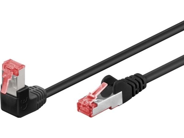 Goobay 51547, 10 m, Cat6, S/FTP (S-STP), RJ-45, RJ-45, Sort