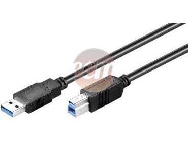 Goobay 93655, 1,8 m, USB A, USB B, USB 3.2 Gen 1 (3.1 Gen 1), Hankjønn/hankjønn, Sort