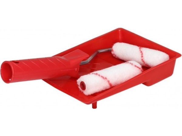 Pro-Line malersett minirulle nylon 10 cm 2 stk + brett (41244)