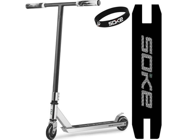 SOKE EVO street silver trick skootteri