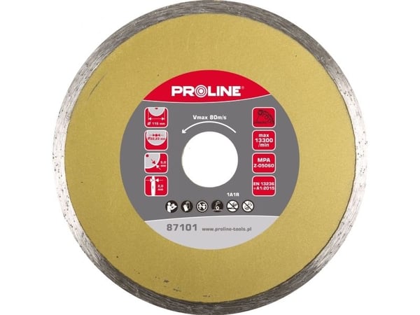 Proline Full diamantskive (knoppmateriale) 115*2,0*5,0*22,23 Proline