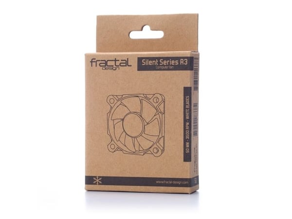 Fractal Design Silent Series R3 - Kabinettvifte - 50 mm - svart, hvit