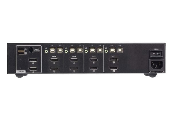 ATEN CS1144DP4C, 3840 x 2160 pikseliä, 4K Ultra HD, 13,9 W, Musta