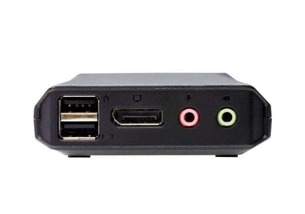 ATEN CS52DP - Omkopplare för tangentbord/video/mus/ljud/USB - 2 x KVM/ljud/USB - 1 lokal användare - skrivbordsmodell