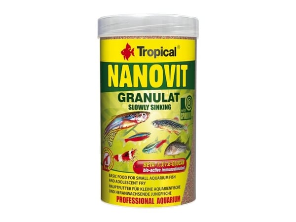 Tropical Nanovit grunnfôrgranulat for små fisk 100 ml