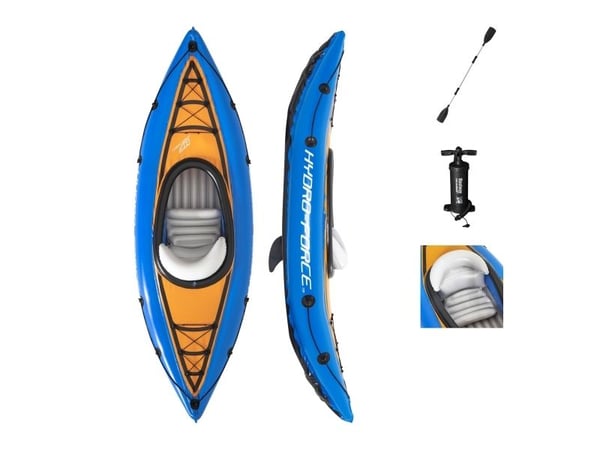 Bestway 65115, Oppblåsbar kajakk, 1 person(er), 100 kg, Blå, Polyvinylklorid (PVC), PVC