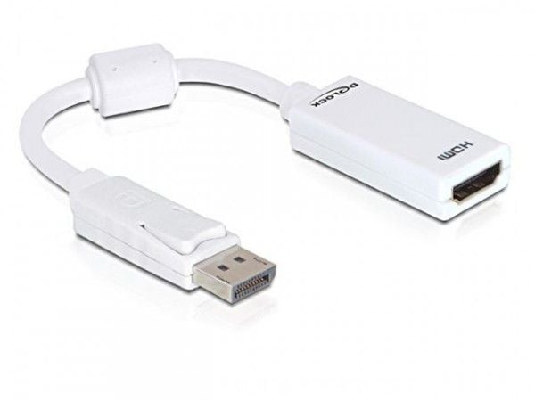 Delock - Video adapter - DisplayPort hann til HDMI hunn - 12.5 cm