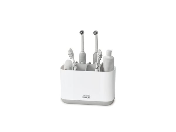 Joseph Joseph 70510, Frittstående tannbørsteholder, Grå, Sink, Bord, Vindu, 171 mm, 86 mm, 128 mm
