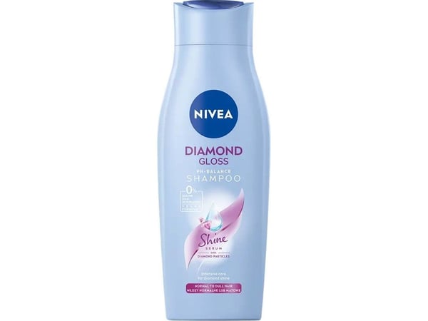 NIVEA Diamond Gloss mild shampoo til kedeligt hår 400 ml