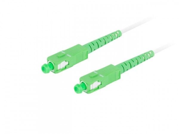 Lanberg - Koblingskabel - SC/APC-enkeltmodus (hann) til SC/APC-enkeltmodus (hann) - 15 m - 3 mm - fiberoptisk - simpleks - 9 / 125 micron - G.657.B...
