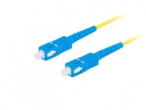 Lanberg - Koblingskabel - SC/UPC (hann) til SC/UPC (hann) - 2 m - 3 mm - fiberoptisk - simpleks - 9 / 125 micron - G.657.A1 - halogenfri - gul - (a...