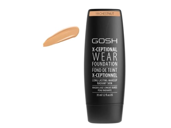 GOSH X-Ceptional Wear, tub, flytande, kastanj, alla hudfärger, universal, anti-aging, återfuktar