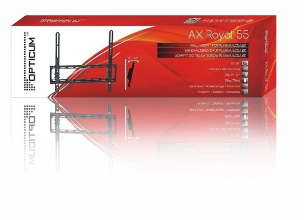 Opticum AX Royal 55, 81,3 cm (32"), 139,7 cm (55"), 400 x 400 mm, 400 x 400 mm, 0 - 10°, Svart