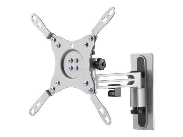 DELTACO Office ARM-0266 - Monteringssett (veggmontering) - full bevegelse - for TV - låsbar - aluminium - svart - skjermstørrelse: 13"-43"