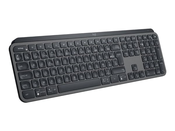 Logitech MX Keys - Näppäimistö - bagbelyst - Bluetooth - AZERTY - fransk - grafit
