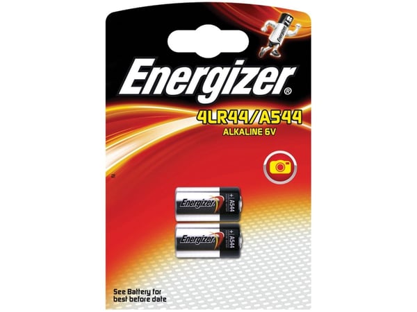 Energizer EN-639335, Kertakäyttöinen akku, 4LR44, Alkali, 2 kpl, Ripustettava laatikko, Lieriömäinen
