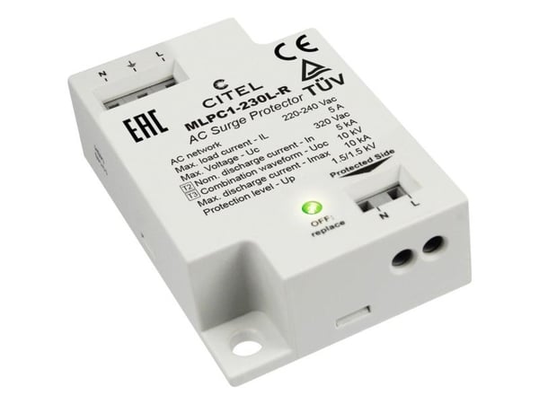 Citel 831211 MLPC1-230L-R Ylijännitesuoja uppoasennukseen Ylijännitesuoja: liitäntärasioihin 10 kA 1 kpl 1 kpl