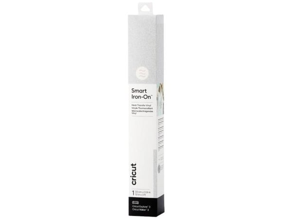 Cricut Smart Iron-on 33x91 cm, 1 ark (Glitter Silver)