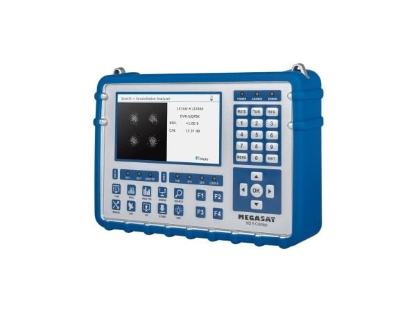 Megasat HD-5 Combo, 950 - 2150 MHz, Digitaalinen, 1 kpl, Sininen, 12, 7.4 V, 215 mm