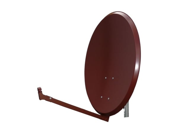 Televes S80EL-Z, 10,7 - 12,75 GHz, 38,5 dBi, 0 - 90°, 24,1°, Rød, Alumiini