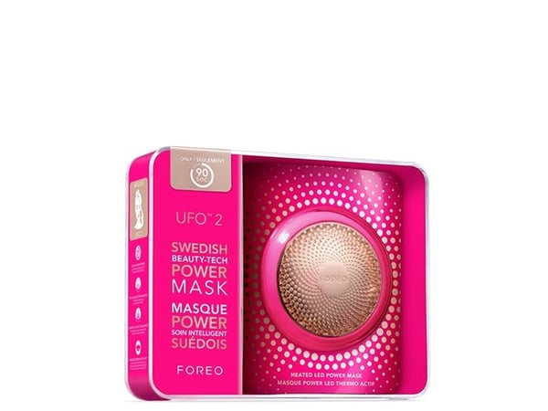 Foreo UFO 2, Lettbehandling av øm, Fuchsia, Behandling, Kinn, Kinn, Panne, Nakke, CE, RoHS, Batteri