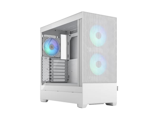 Fractal Design Pop Air - Tower - ATX - sidepanel med vindu (herdet glass) - ingen strømforsyning (ATX) - hvit TG-klar fargetone - USB/lyd - for Fra...