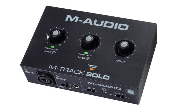 M-Audio M-Track Solo - Lydgrensesnitt - 48 kHz - 109 dBA SNR - USB