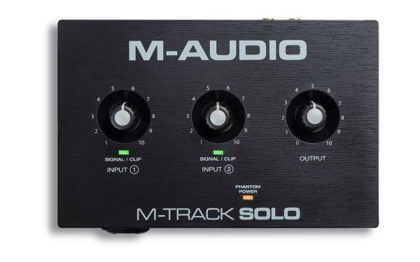 M-Audio M-Track Solo - Ljudgränssnitt - 48 kHz - 109 dBA SNR (förhållande signal-brus) - USB