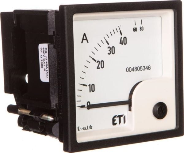 Eti-Polam analoginen lautamittari 40A luokka 1.5 72x72mm EQ72 004805346 004805346