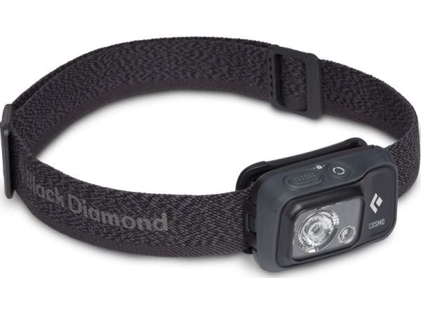 Black Diamond Cosmo 350, pannbandsficklampa, Graphite, 1,1 m, IPX8, 350 lm, 10 m