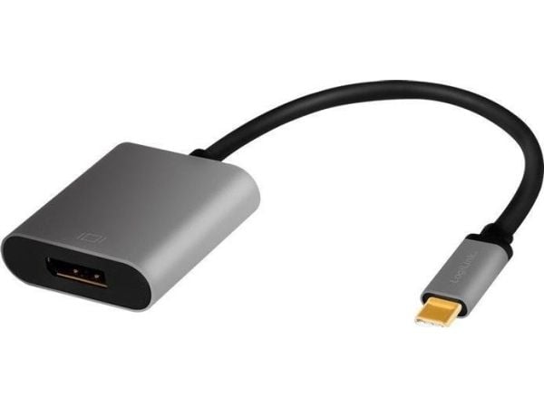 LogiLink CUA0102, USB 3.2 Gen1 Type-C, DisplayPort, 0,15 m, Sort
