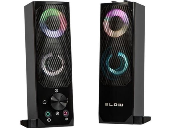 BLOW MS-28, 2-veis, 2.0 kanaler, Ledning & Trådløs, 6 W, 60 - 20000 Hz, Sort