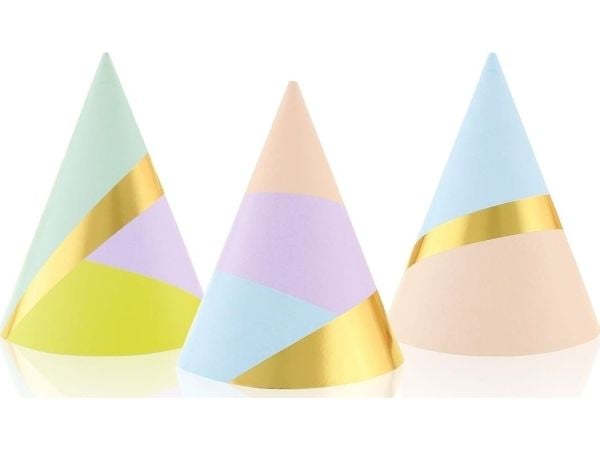 Godan papirhatler Pastel Party 6 stk