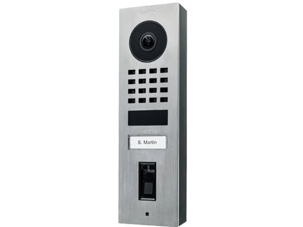 DoorBird D1101FV IP videodörrstation med fingeravtryck, Edels.V2A