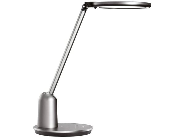 Philips Funksjonell Einstein-skrivebordslampe, Mørkegrå, Metall, Soverom, Stue, Kontor, Tidsriktig, IP20, II
