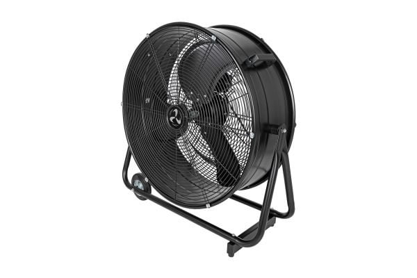 CasaFan DF600 Eco IP54 SL, Husholdningsvifte, Sort, Gulv, Stål, 870 RPM, 60 cm