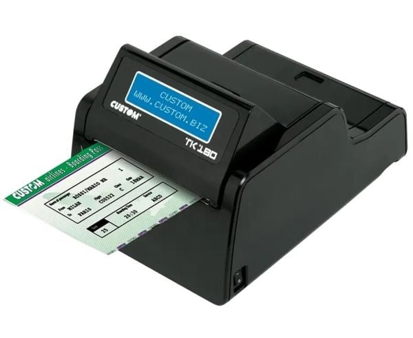 Custom TK180 - Aviation - kvitteringsskriver - direktetermisk - Rull (8,25 cm) - 203 dpi - inntil 203 mm/sek - USB 2.0, RS232, LAN