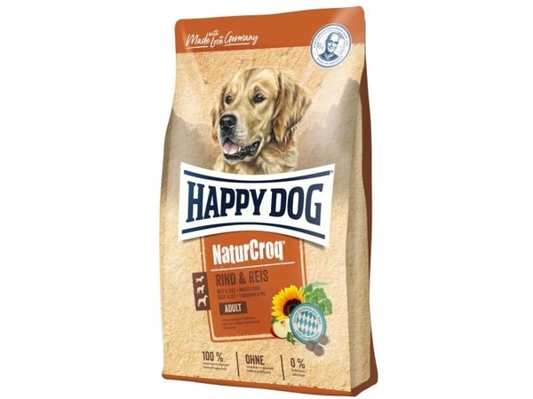 Happy Dog 60517, Voksen, Alle hunderaser, Storfekjøtt, Ris, 15 kg