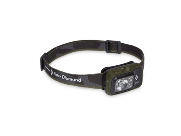 Black Diamond Spot 400, Hodebåndslommelykt, Sort, Knapper, 1,1 m, IPX8, LED