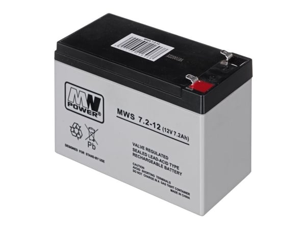 MW Power akkumulator 12V 7,2Ah