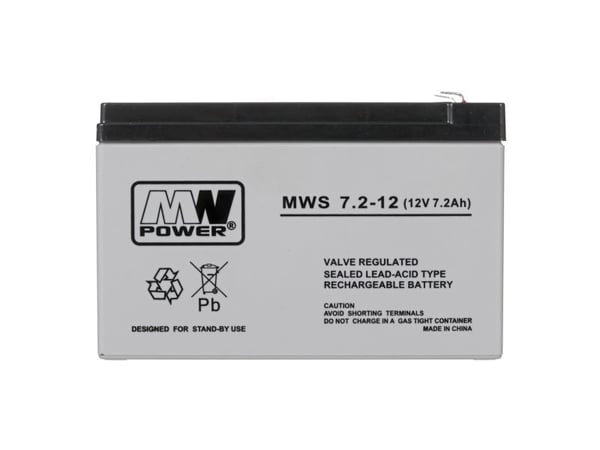 MW Power akkumulator 12V 7,2Ah