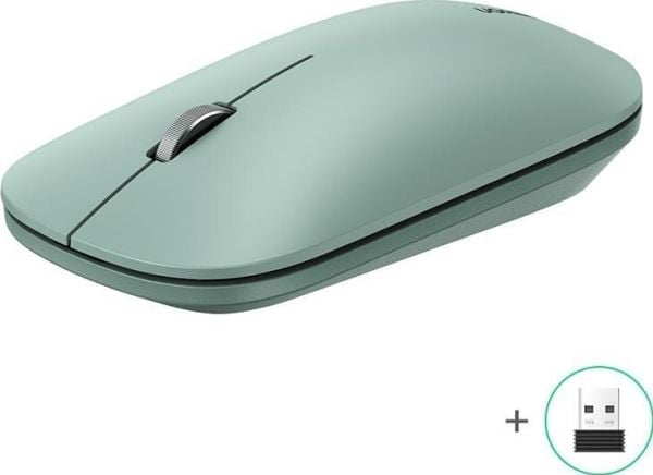 Ugreen 90374, Ambidekstriøs, Optisk, RF kabel-fri, 4000 DPI, Grønn