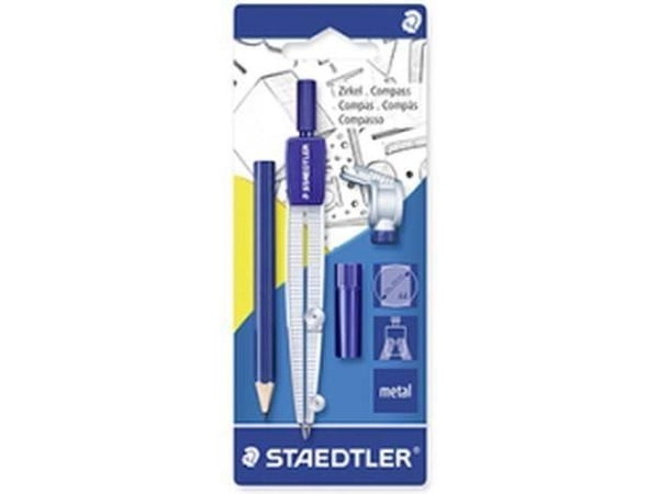 Staedtler Koulukompassi yleissovittimella grafiiteille SB 550 60BK