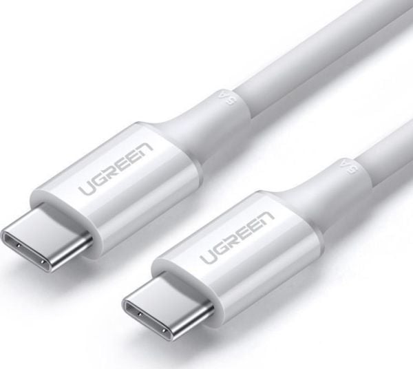 Ugreen 60552, 2 m, USB C, USB C, USB 2.0, 480 Gbit/s, Hvit