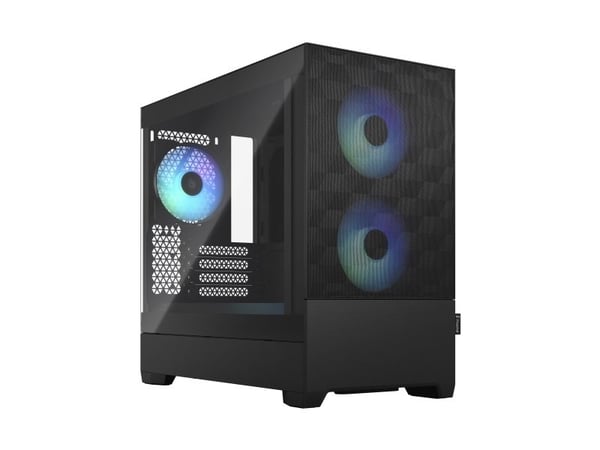 Fractal Design Pop Mini Air, Mini Tower, PC, Musta, mikro ATX, Mini-ITX, Terästä, Karkaistu lasi, Multi