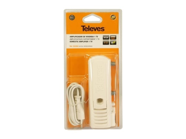 Televes 553304, F, AC, 2,4 W, 220 - 230 V, 50 - 60 Hz, -5 - 45 °C